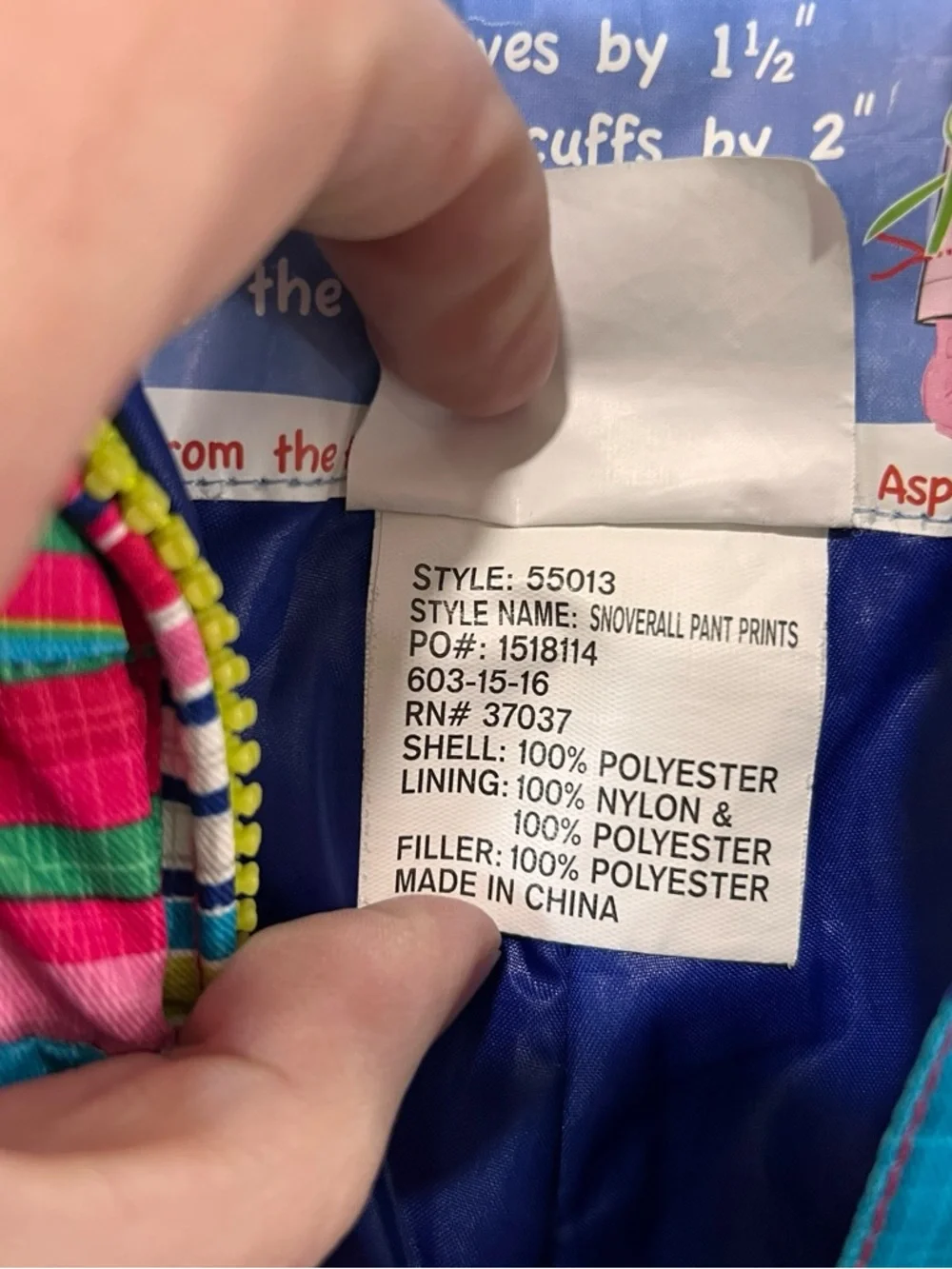 Obermeyer Snowverall I-Grow Girls Size 8 Bright Pink Multi-Stripe‎ Snow Bibb